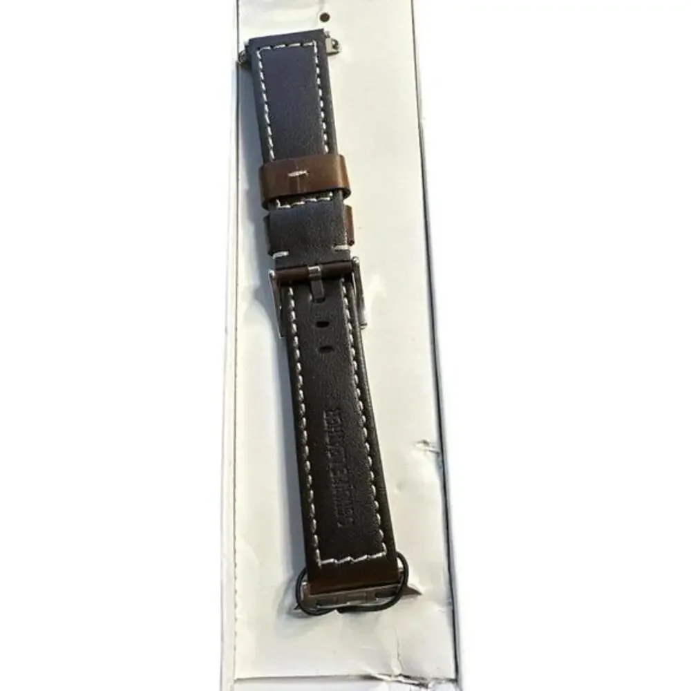 Geniuine dark brown Leather band